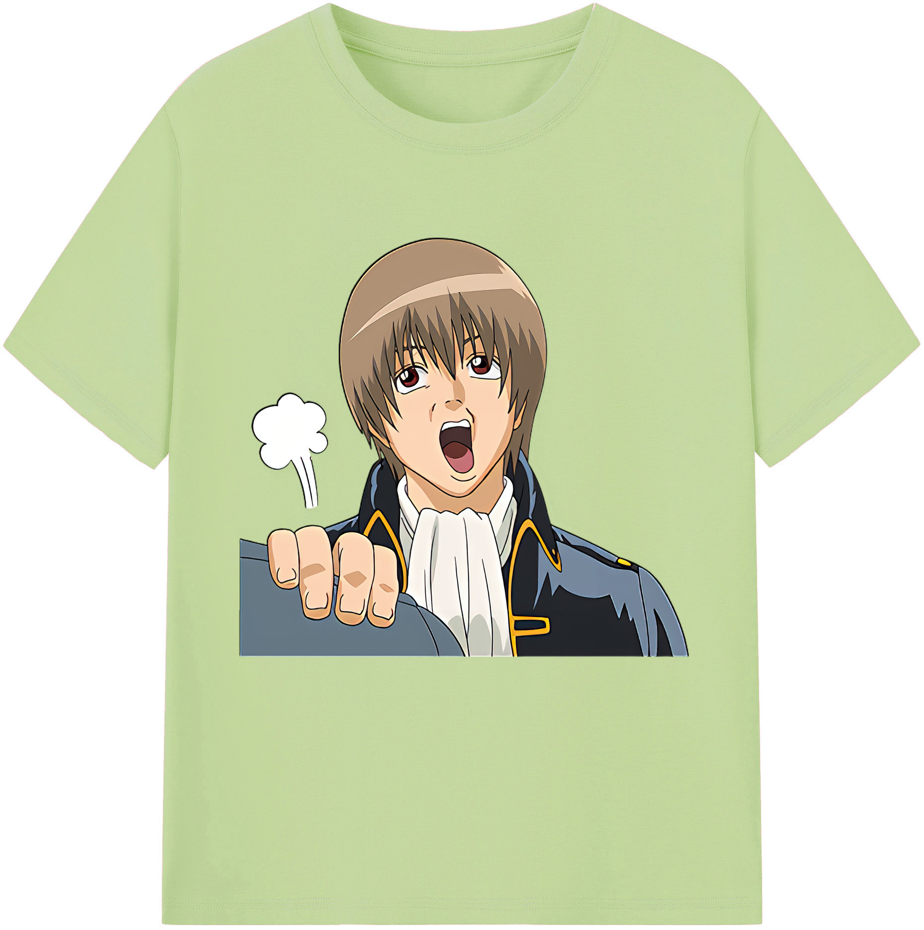 （画像用） ぎんたま 坂田銀時（さかたぎんとき） 神楽 志村新八（しむら しんぱち） GINTAMA Sakata Gintoki Kagura Shimura Shinpachi 綿100％半袖Tシャツ（フロントプリント）
